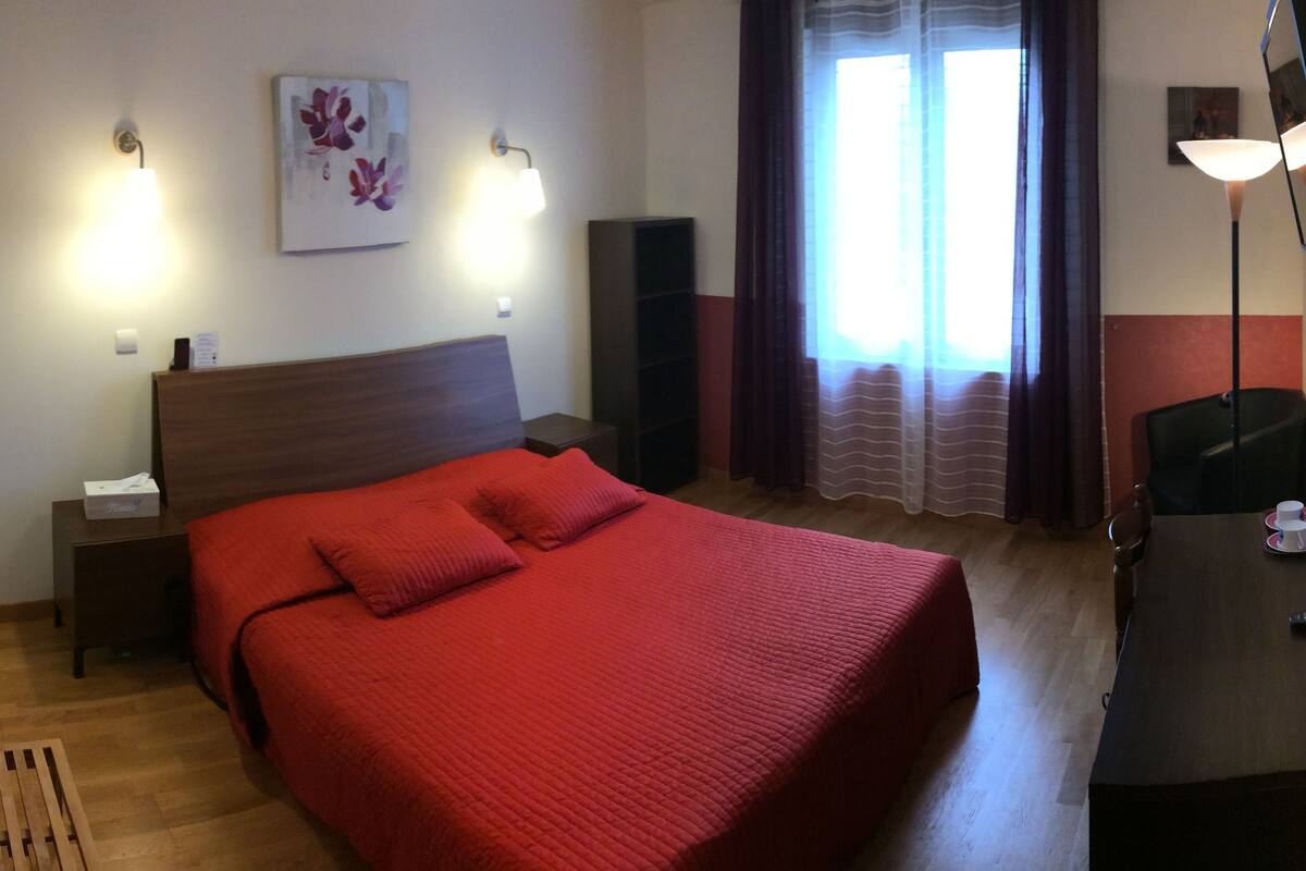 superior double room, river view | pillow-top beds, individually furnished, desk, blackout curtains