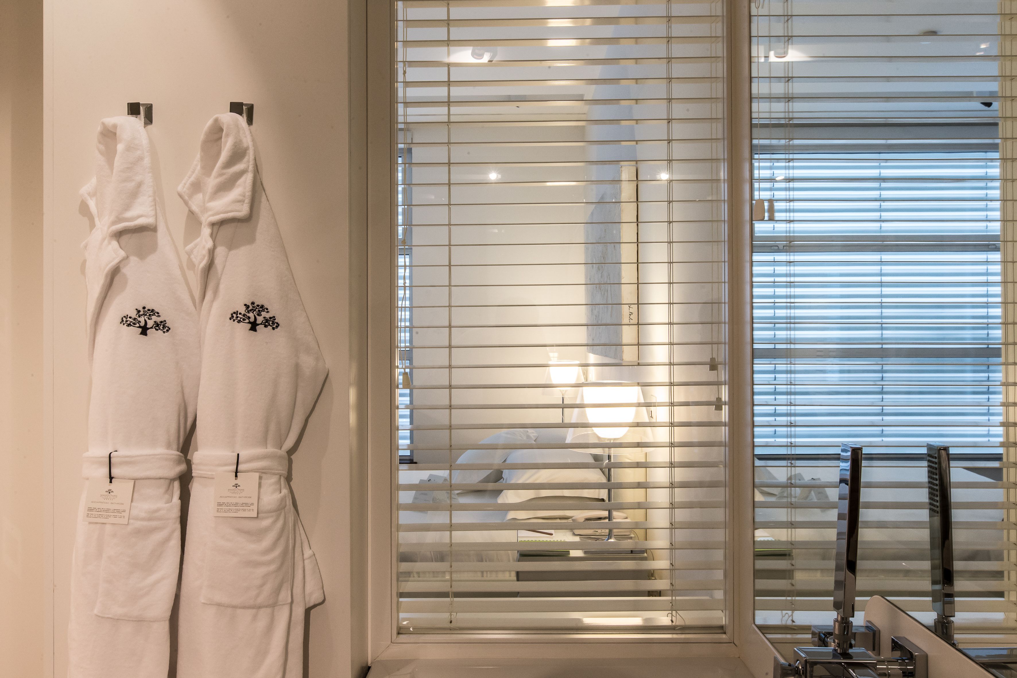 free toiletries, hair dryer, bathrobes, slippers