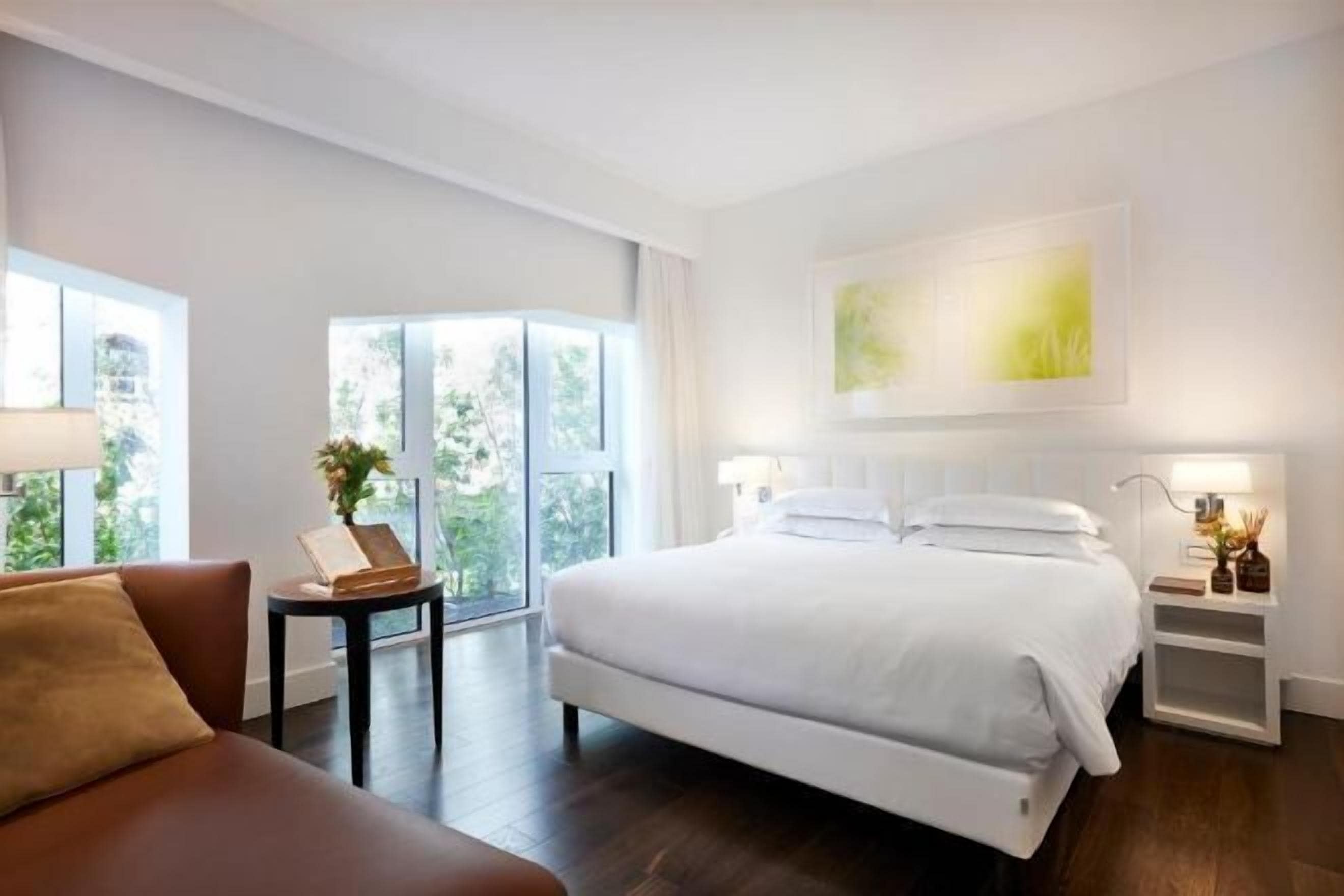 Premium bedding, down duvets, memory-foam beds, minibar