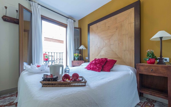 Egyptian cotton sheets, premium bedding, down duvets, memory-foam beds