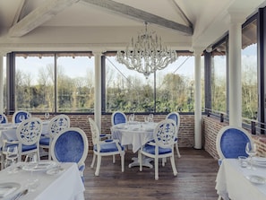 Breakfast, lunch, dinner served; French cuisine