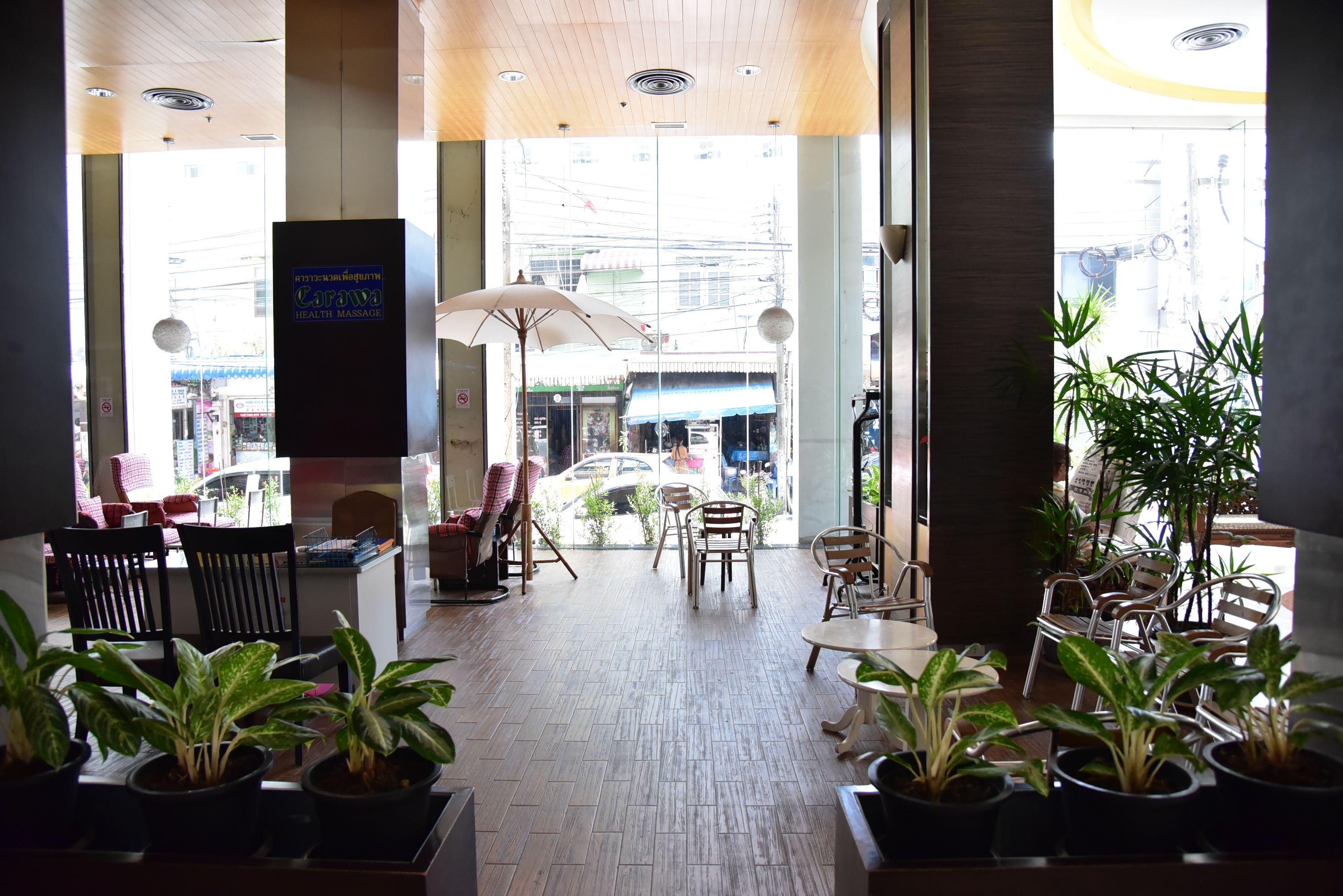 Sitteområde i lobbyen