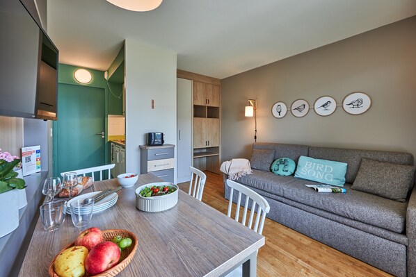 Apartment 4 people - 1 bedroom -  Terrace or balcony - Bocage view | Living area
