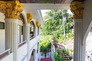 Blick vom Balkon