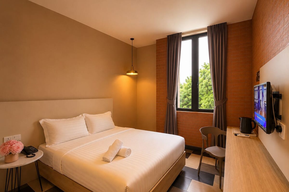 Super Deluxe Double Room | 객실 내 금고, 책상, 암막 커튼, 무료 WiFi