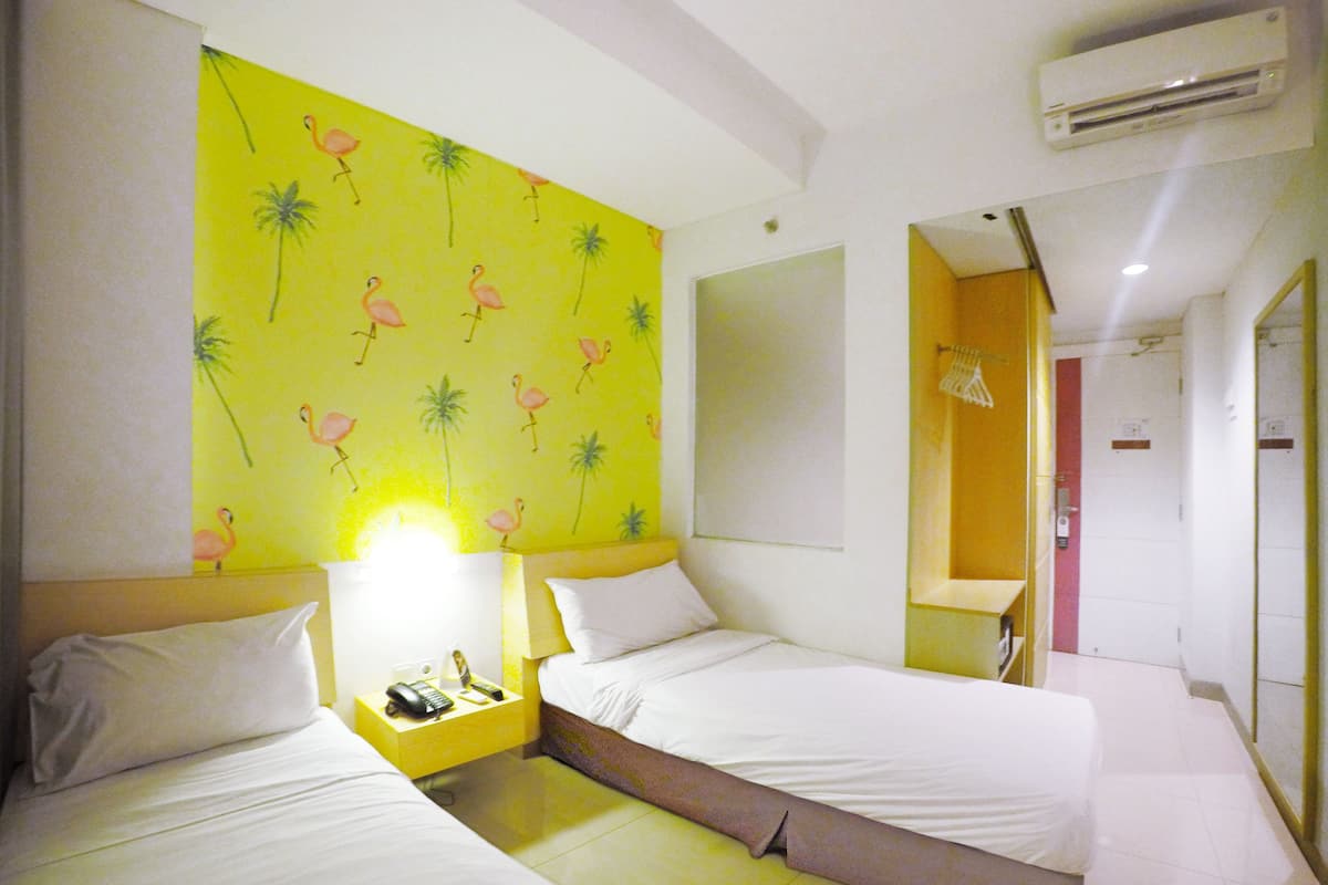 Chambre Standard avec lits jumeaux, 2 lits une place, non-fumeur | Vue de la chambre