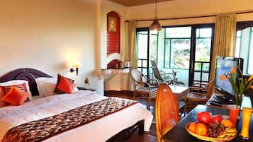 Luxe kamer, 1 tweepersoonsbed | Woonruimte