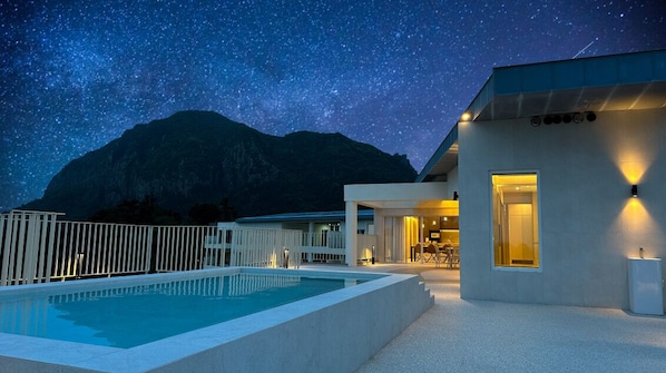 Penthouse, 2 Bedrooms, Private Pool | Terrace/patio - Y Resort Jeju (Seogwipo)