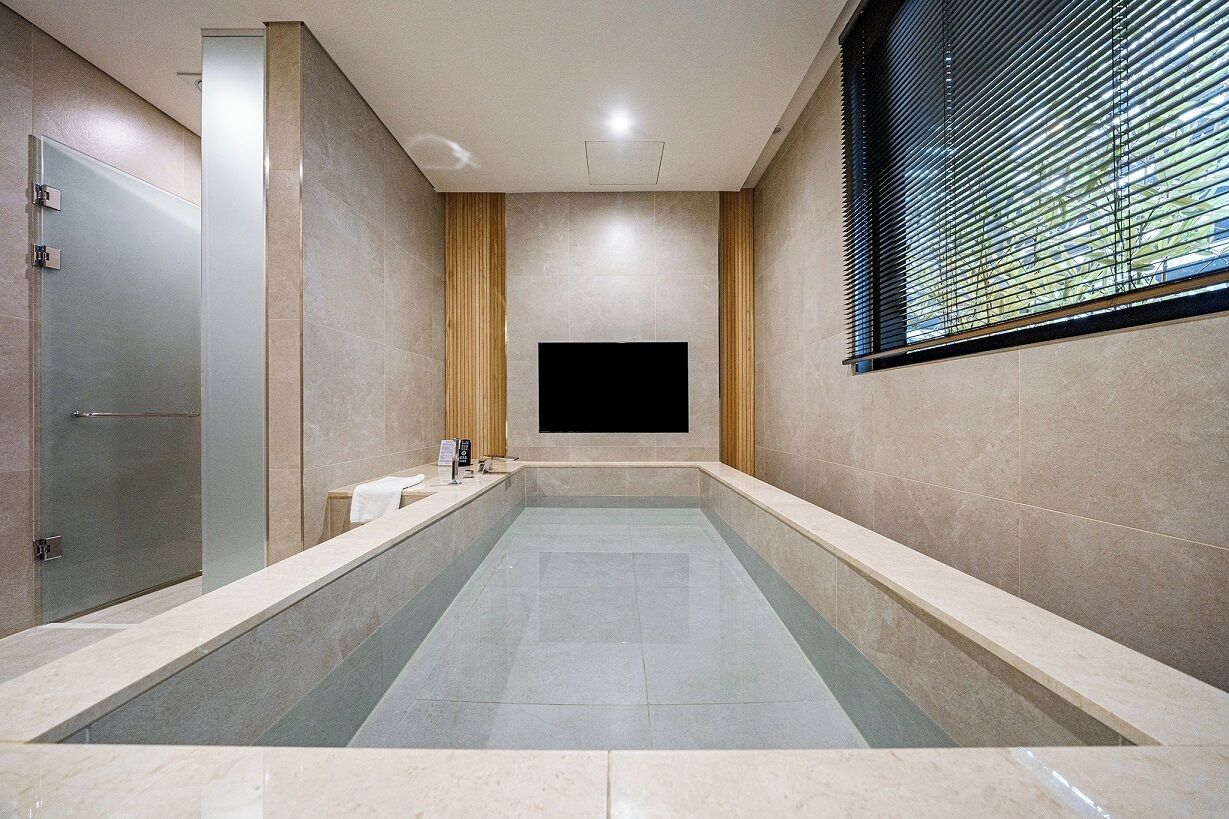 royal pool suite a - free breakfast for 2 (rice noodle) | bathroom | designer toiletries, hair dryer, bathrobes, slippers