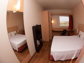 Minibar, desk, soundproofing, free cots/infant beds