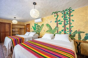 Village Room - 2 Queens | Soundproofing, free WiFi, bed sheets