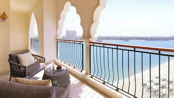 Egyptian cotton sheets, premium bedding, down duvets, minibar