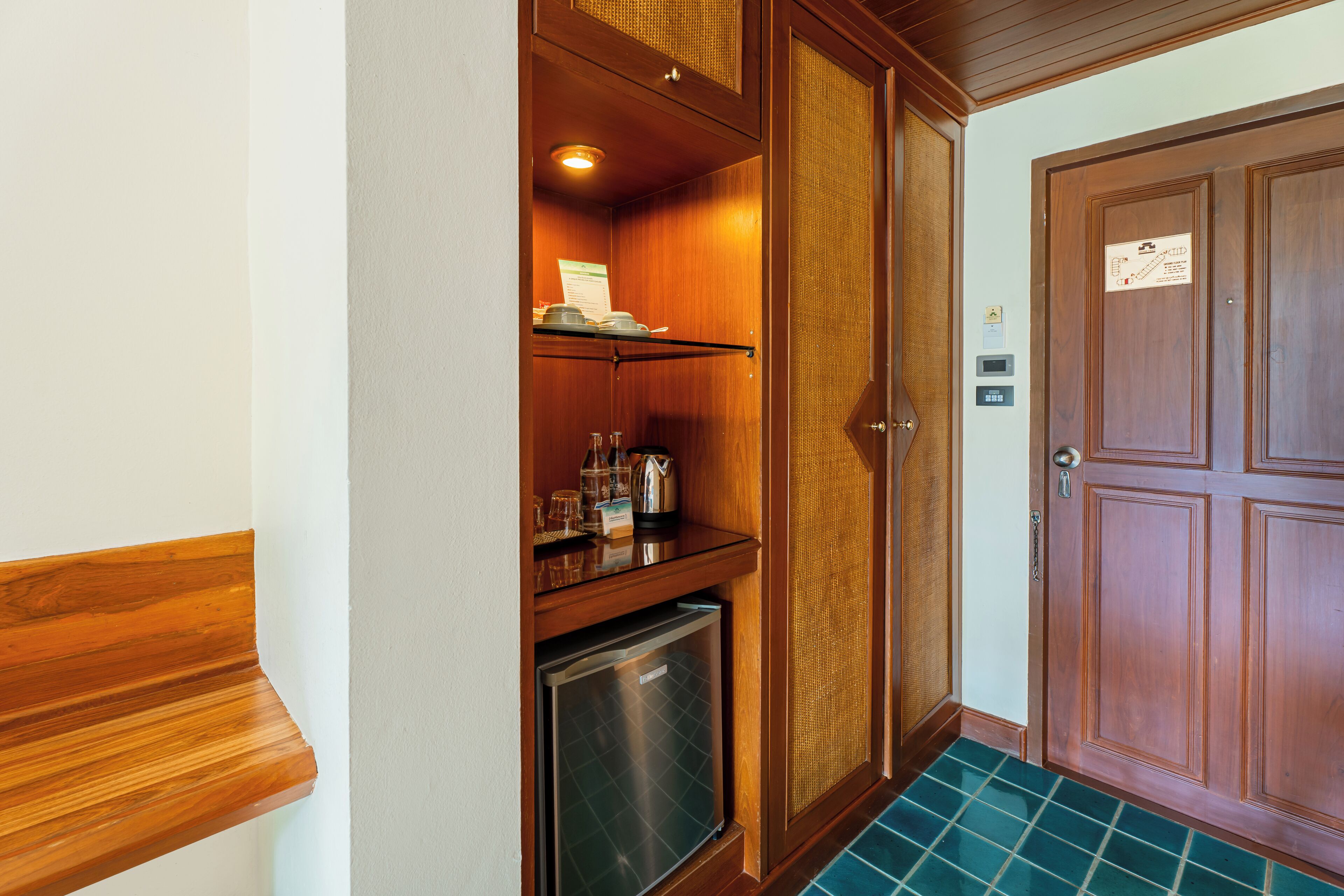 superior twin bed room | minibar, desk, laptop workspace, soundproofing