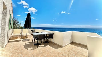 Premier villa, bubbelbad | Terras