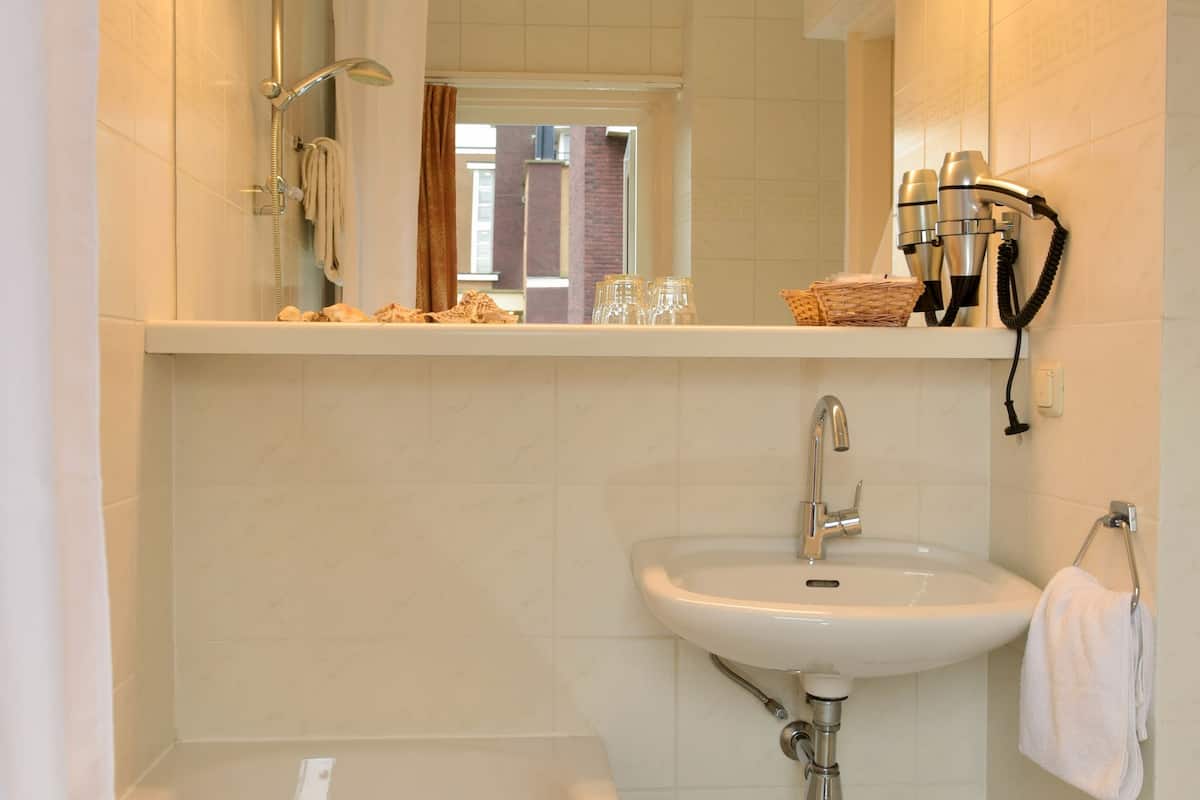 free toiletries, hair dryer, towels, soap