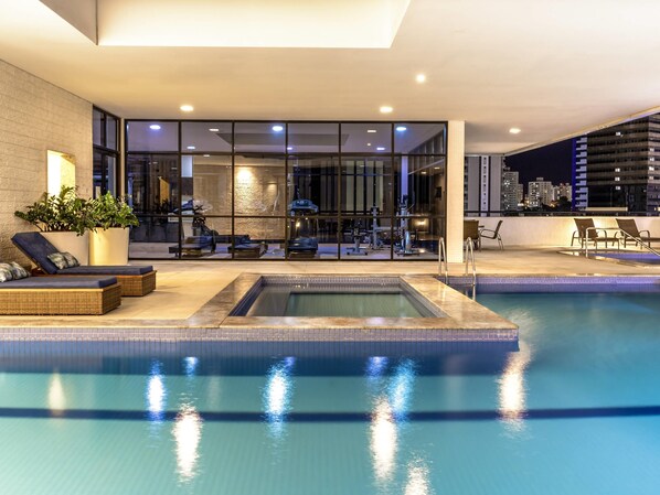 Indoor pool, outdoor pool