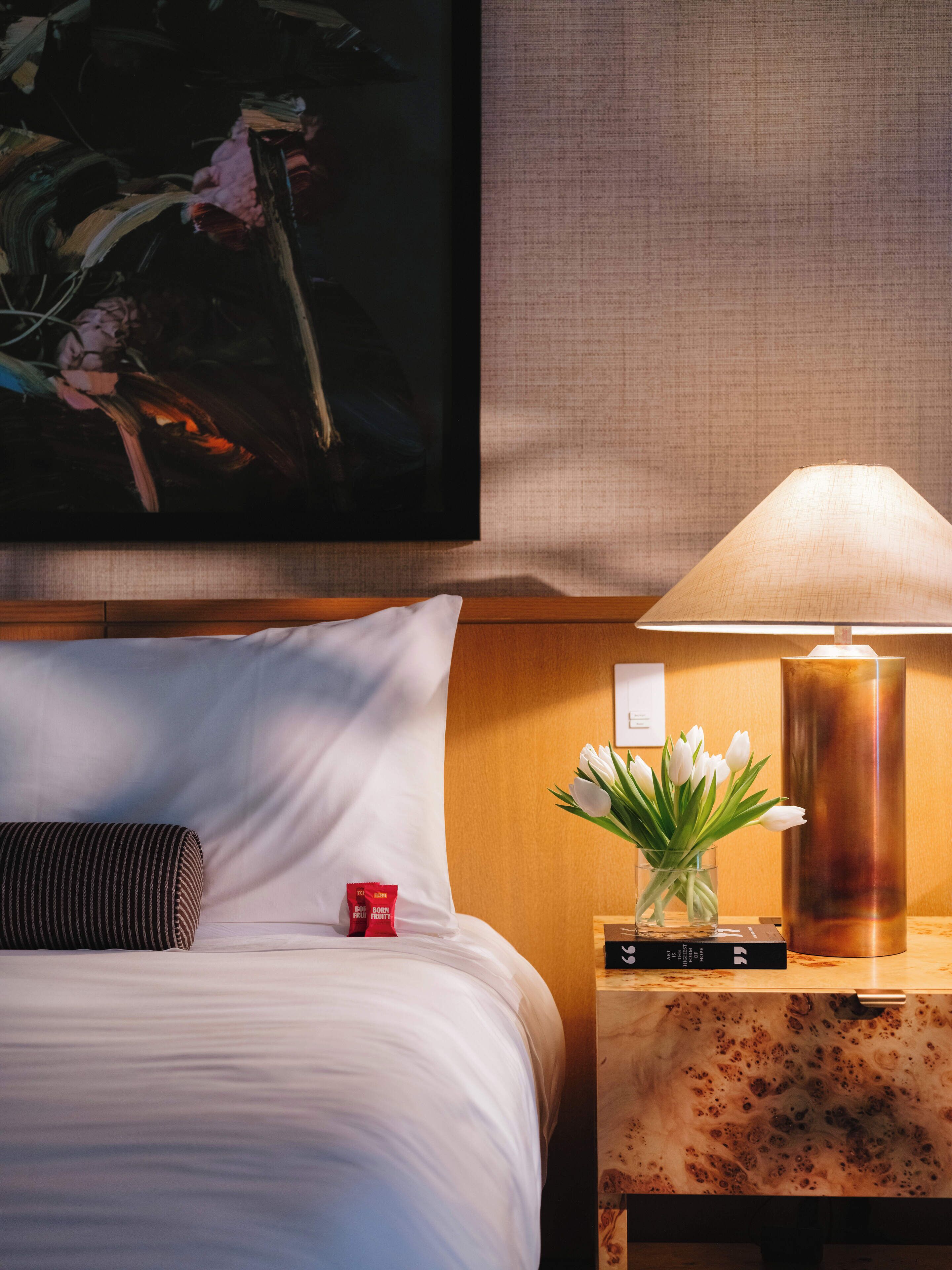 Premium bedding, down comforters, minibar, in-room safe