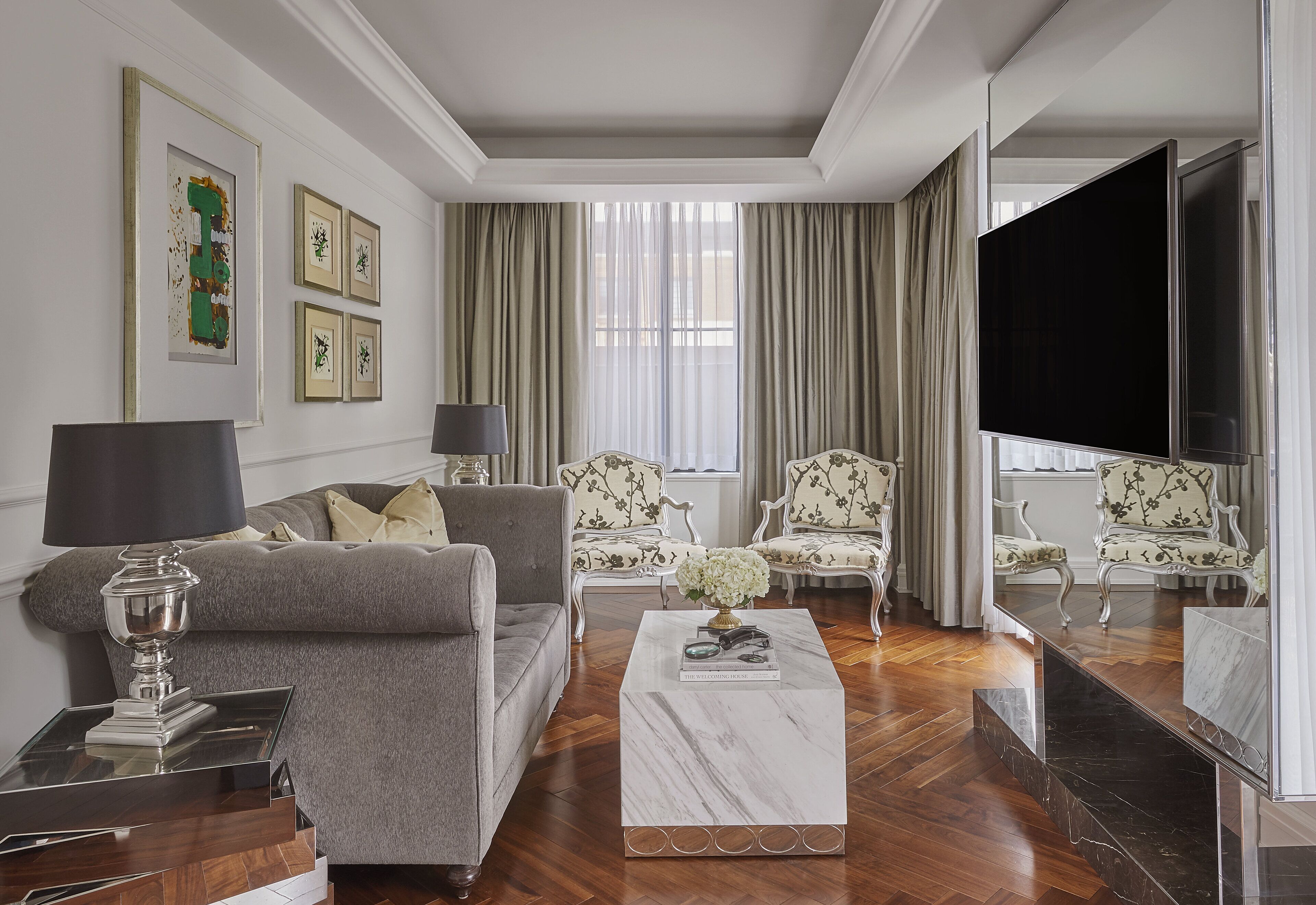 Suite (Rosewood) | Peralatan tempat tidur premium, tilam berlapik, bar mini 