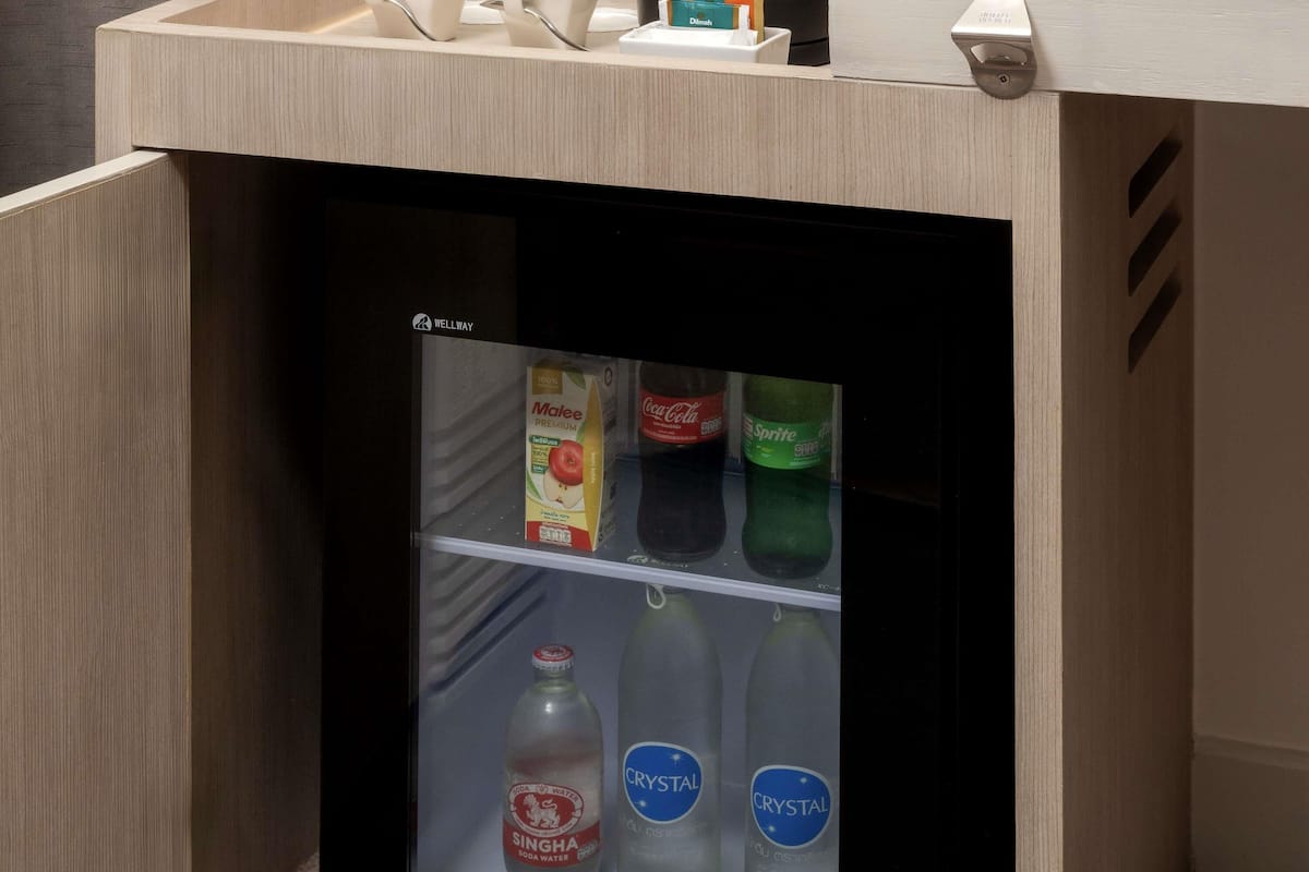 In-room safe, desk, laptop workspace, blackout drapes