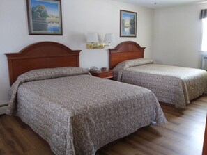 Standard Quadruple Room, 2 Queen Beds, Accessible | Desk, laptop workspace, iron/ironing board, free WiFi - The Towne Motel (Skowhegan)