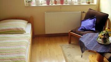 Family Room, Shared Bathroom | Living room