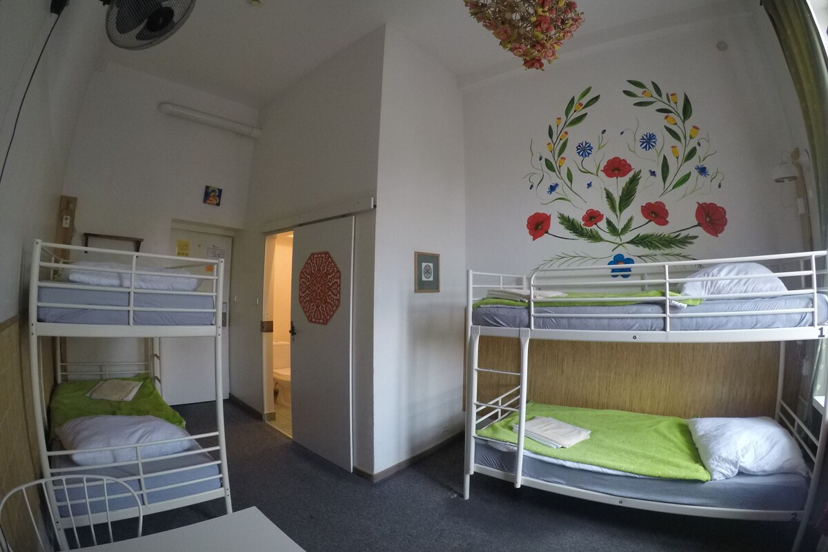 Family Quadruple Room, Shared Bathroom | In-room safe, soundproofing, free WiFi, bed sheets