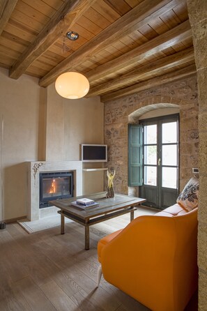 Suite Supérieure, balcon, vue mer | Coin séjour