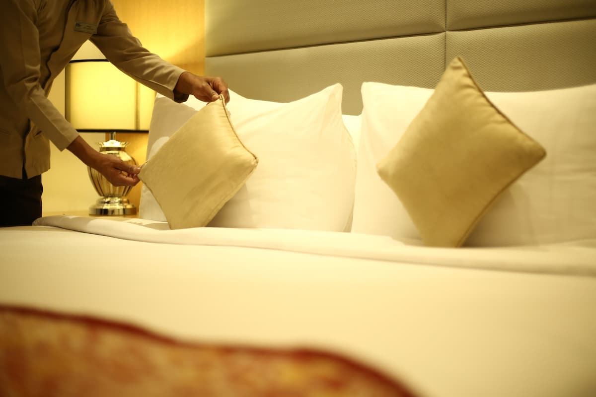 Ropa de cama de alta calidad y minibar