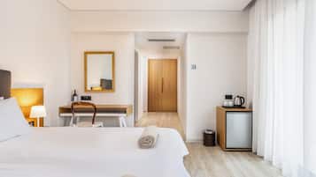 1 sovrum, minibar och värdeförvaringsskåp på rummet