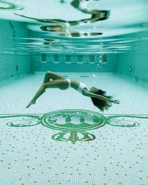 Indoor pool, outdoor pool, open open 24 hours a day, pool umbrellas