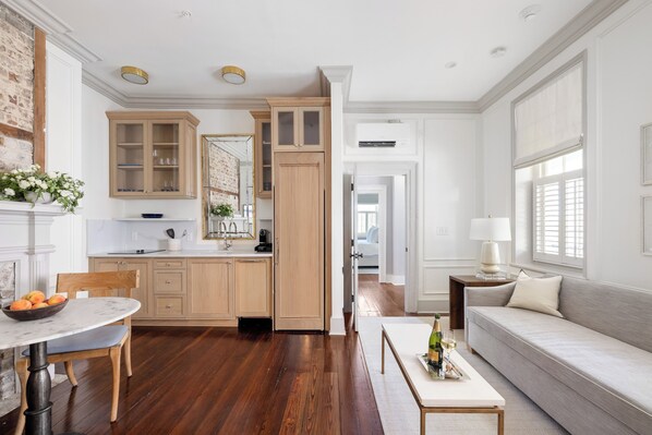 Three Bedroom Residence | Private kitchen | Microwave, oven, stovetop, dishwasher