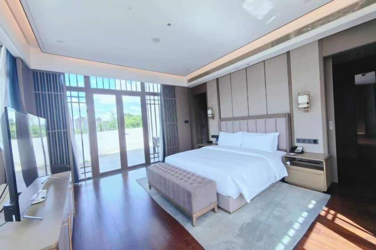 Ropa de cama de alta calidad y minibar