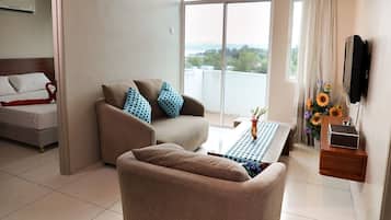 3 Bedroom Apartment	 | Living area | Flat-screen TV