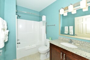 Free toiletries, hair dryer, towels