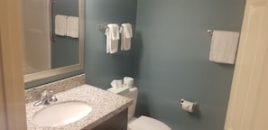 Kostenlose Toilettenartikel, Haartrockner, Handtücher