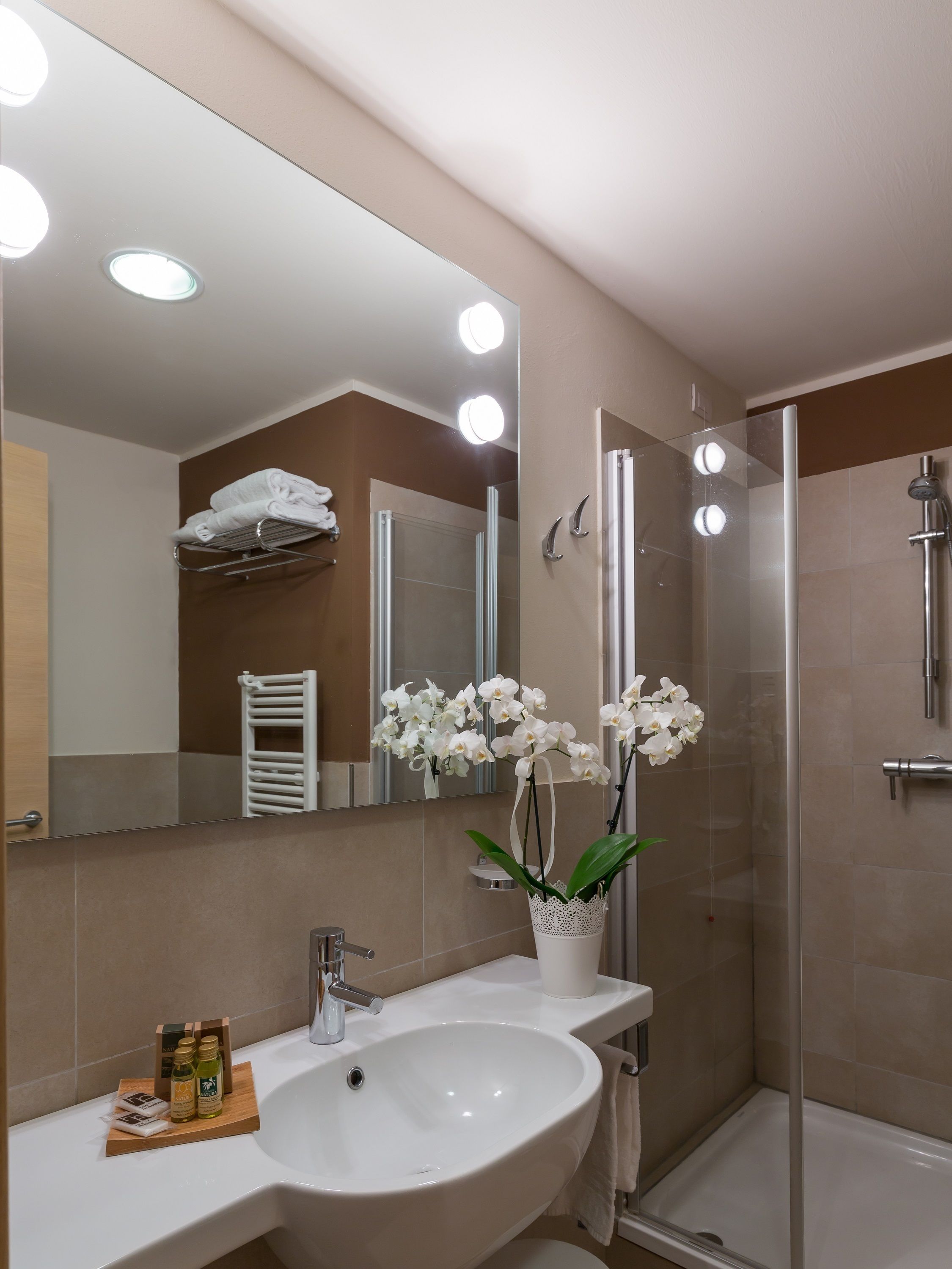 shower, rainfall showerhead, hair dryer, bidet