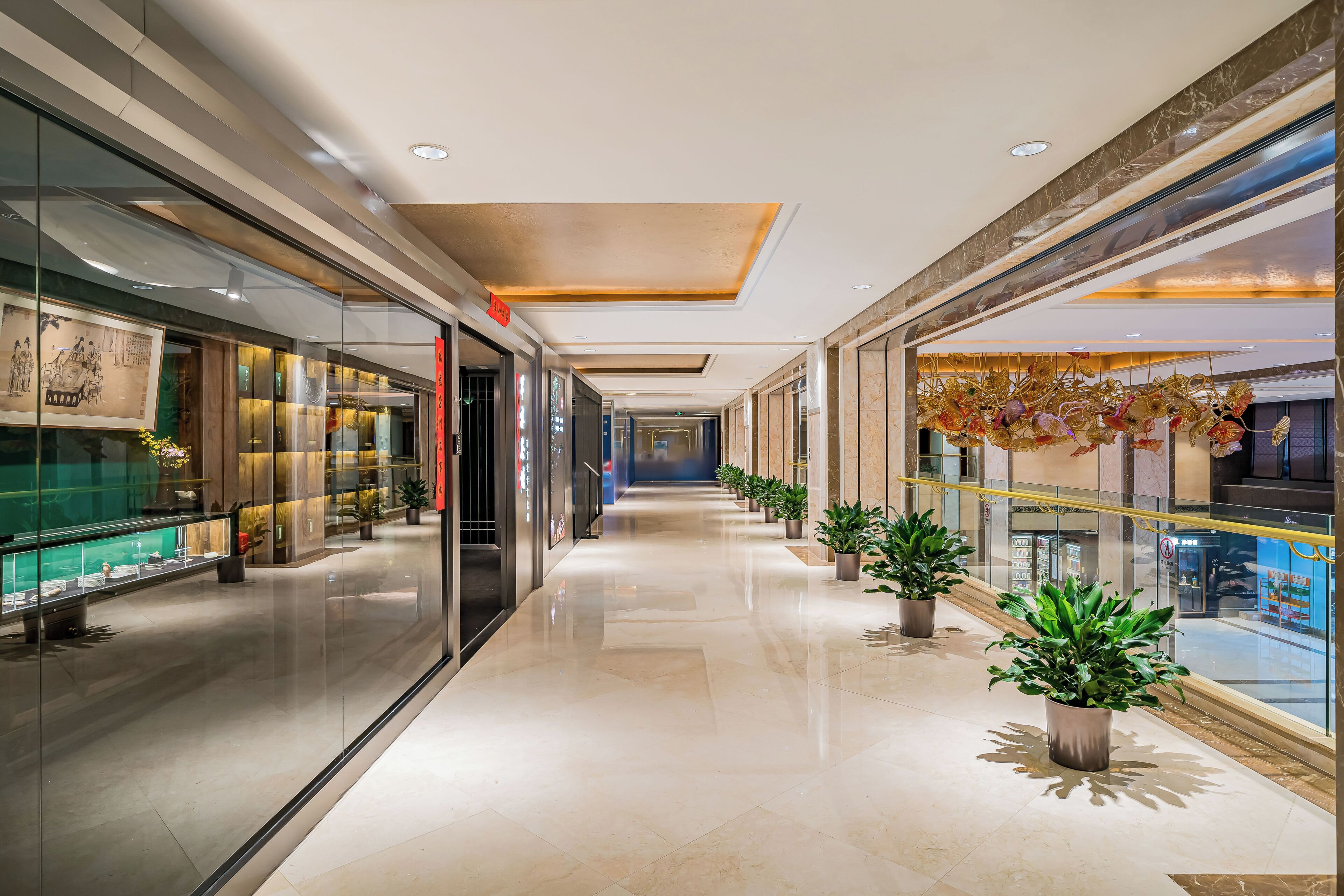 Handrails in hallways