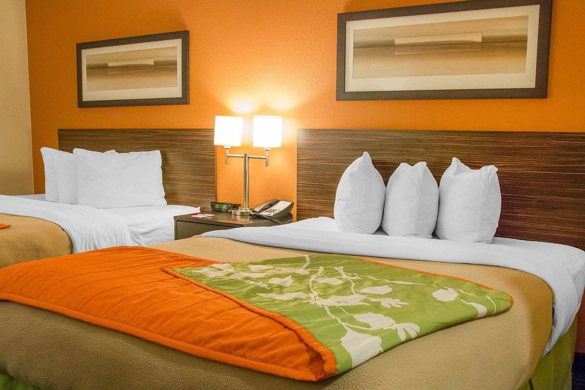 Standardzimmer, 2 Queen-Betten, Nichtraucher | Pillowtop-Betten, Schreibtisch, Bügeleisen/Bügelbrett, Reisekinderbett