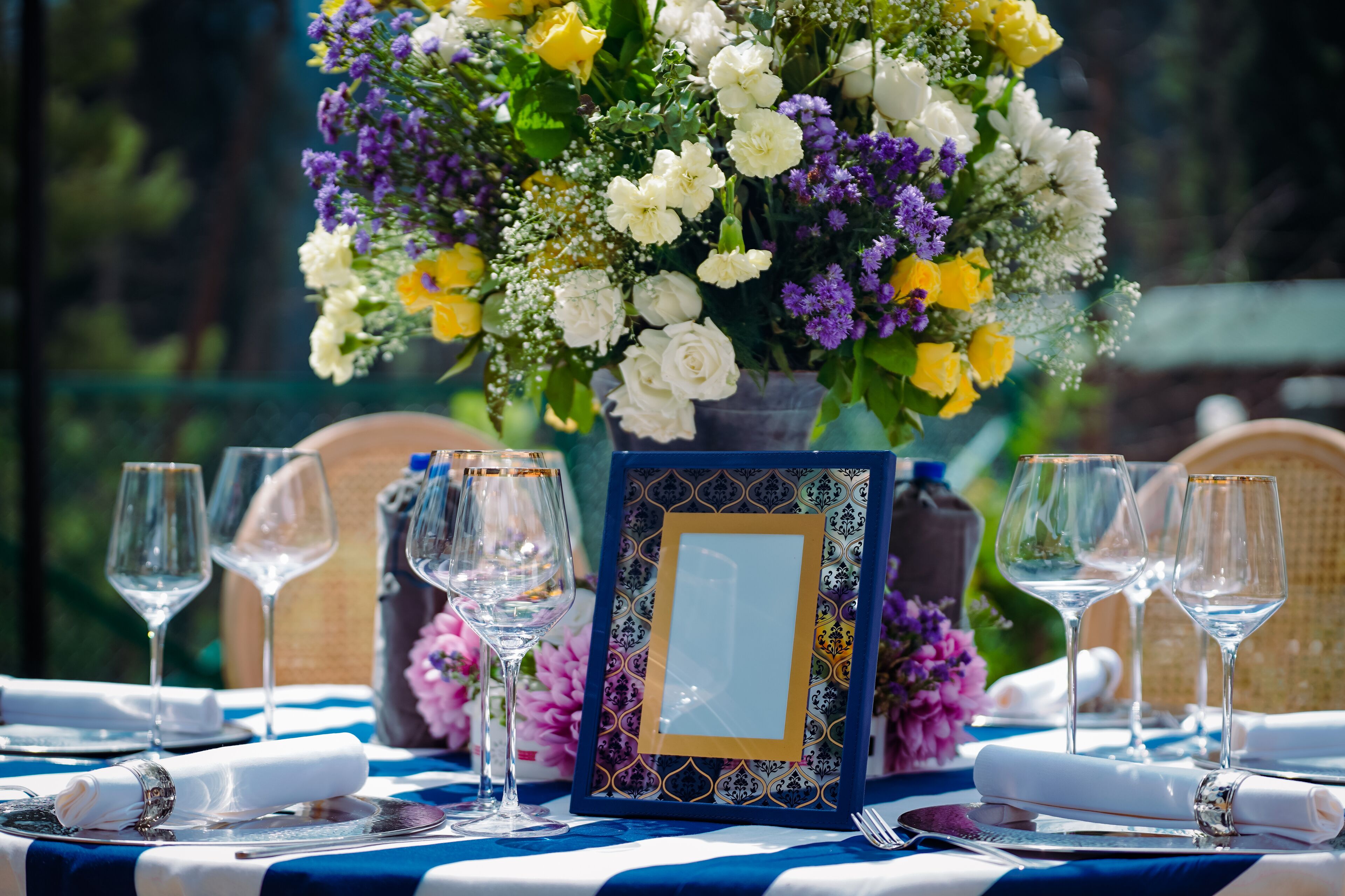 outdoor wedding area