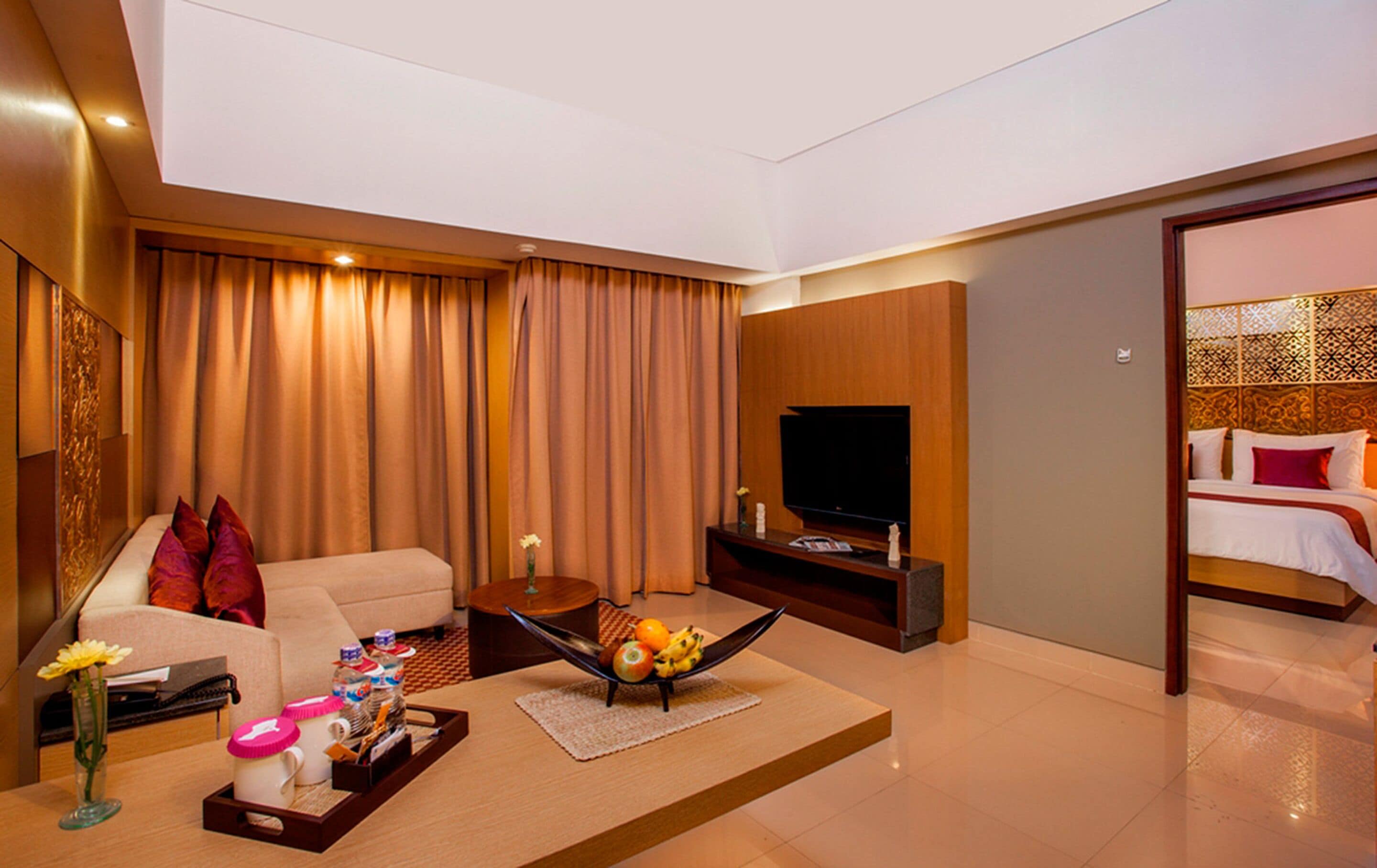 family suite with free balinese culture experience and 1 minibar | premium bedding, minibar, in-room safe, desk