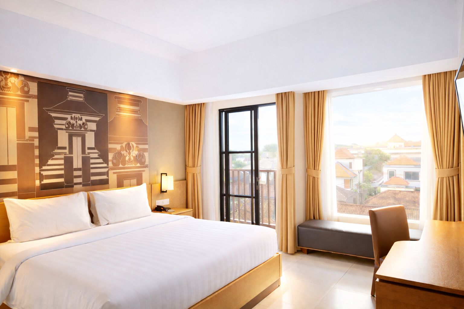 Deluxe Executive with City View Free Balinese Culture Experience | Premium bedding, minibar, in-room safe, desk