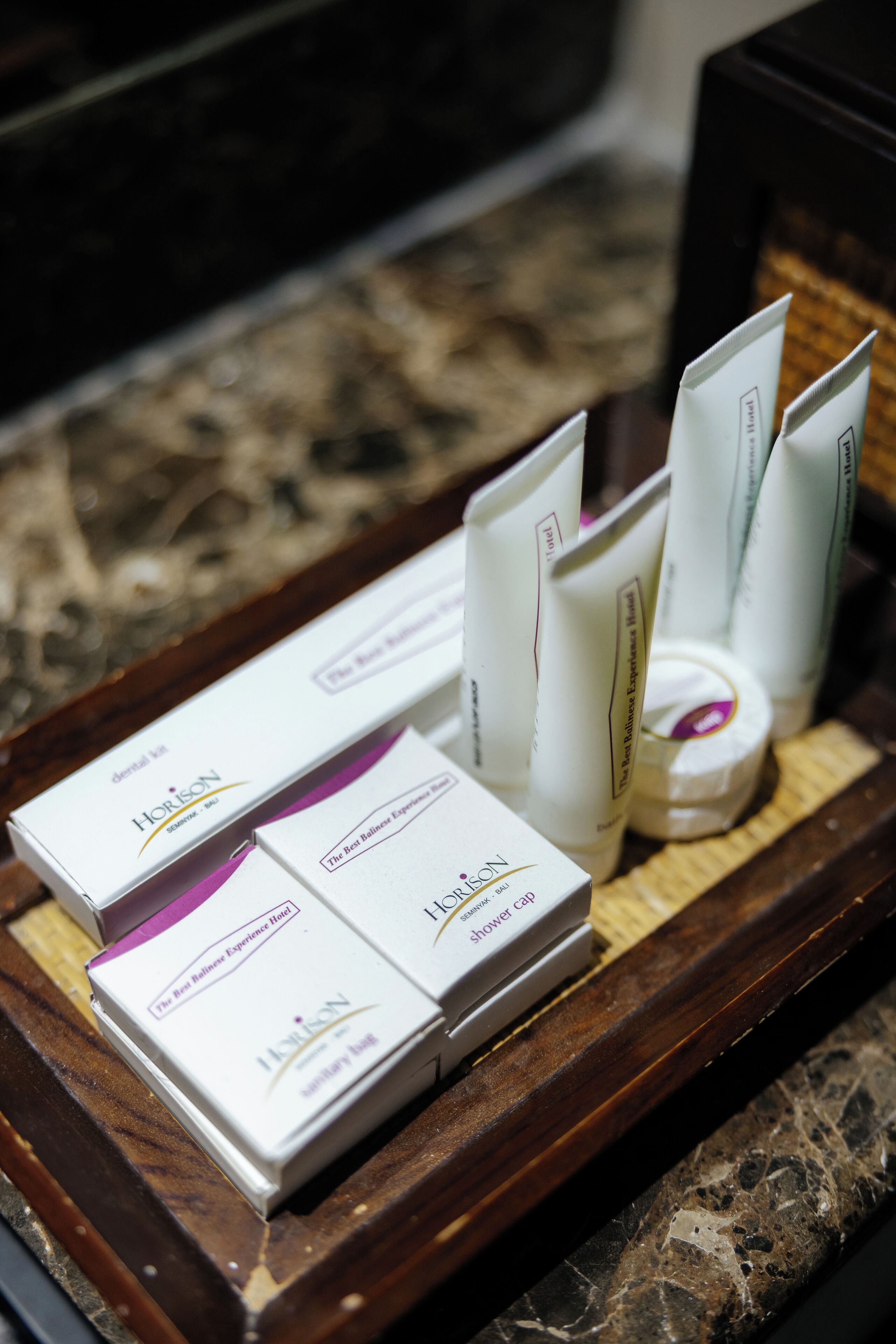 free toiletries, hair dryer, slippers, towels