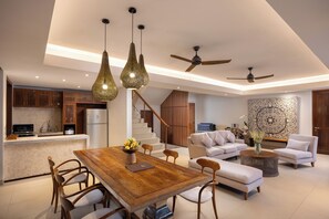 Grand Villa, 3 Bedrooms, Private Pool | Private kitchen | Full-size fridge, microwave, stovetop, coffee/tea maker - Impiana Private Villas Seminyak (Seminyak)