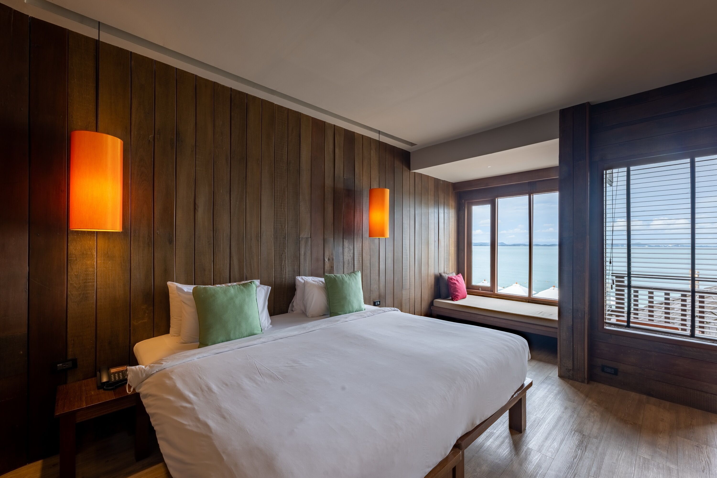 Deluxe Seaview | Pengeskab på værelset, skrivebord, gratis Wi-Fi