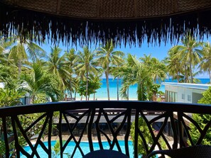 Premier Room, Beach View (Main) | Terrace/patio - Red Coconut Beach Hotel (Boracay Island)