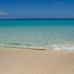 On the beach, white sand, beach bar