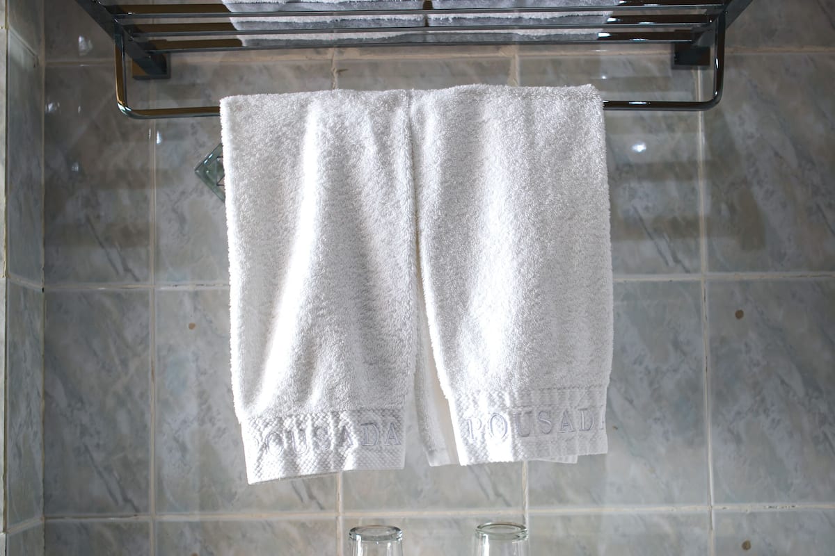 combined shower/bathtub, free toiletries, hair dryer, bathrobes