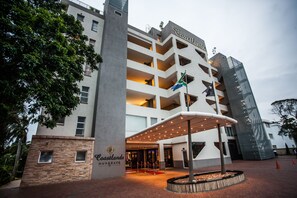 Majoituspaikan sisäänkäynti