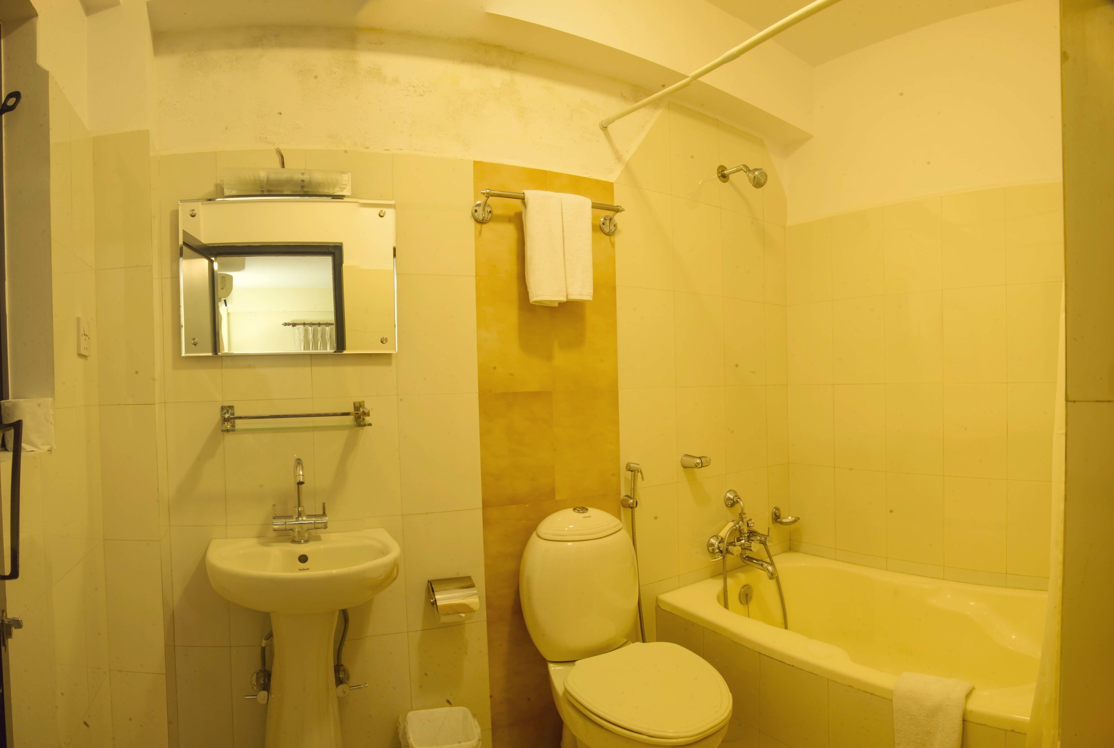 super deluxe mountain view room | bathroom | rainfall showerhead, free toiletries, slippers, bidet