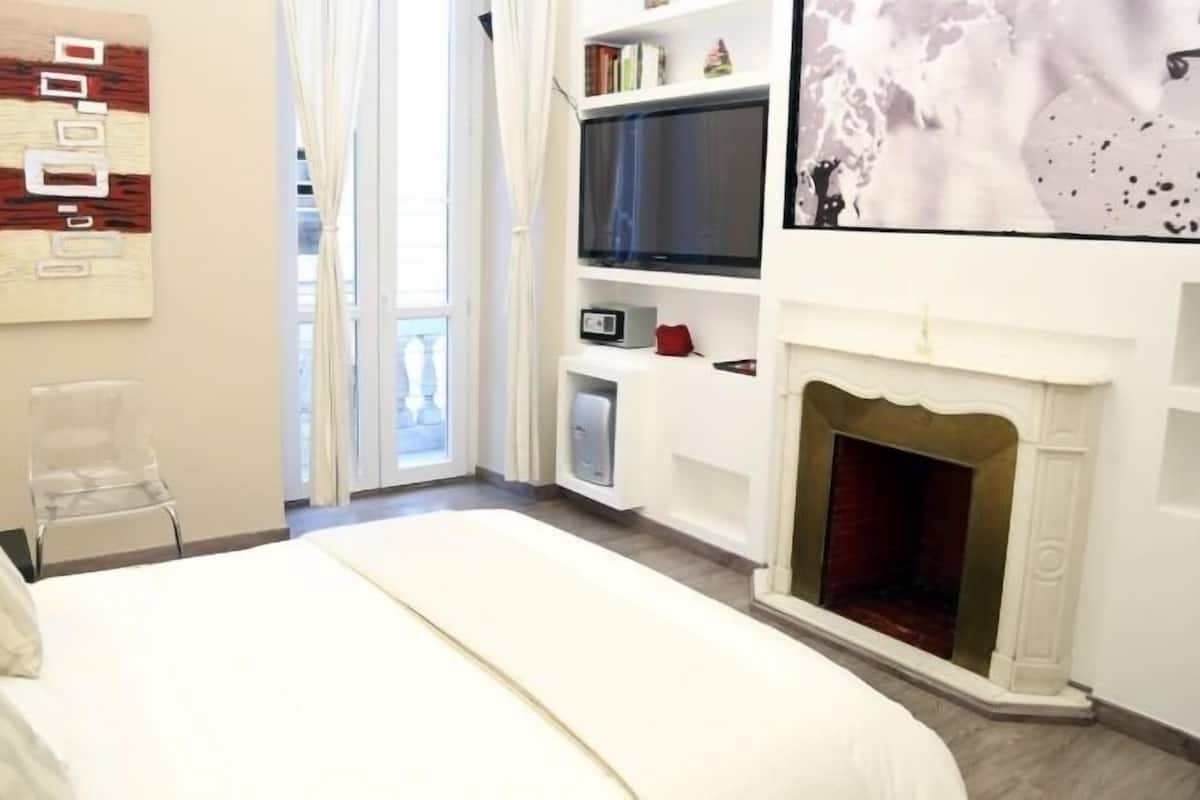 Doppia Executive, 1 letto matrimoniale, balcone | Lenzuola Frette, copriletto in piuma